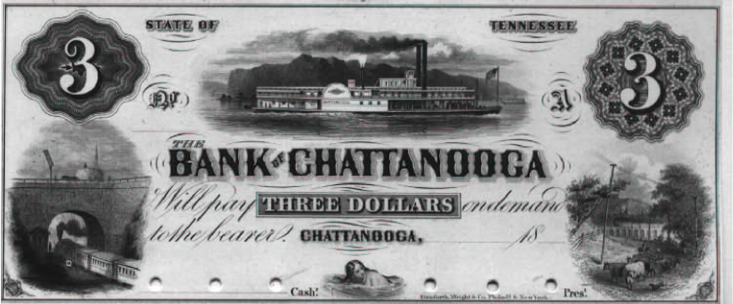 Bk Chattanooga $3 proof
